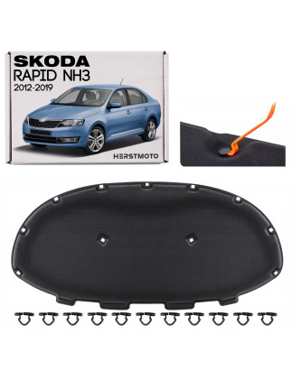 SKODA RAPID E NH3 2012-2019 PANNELLO FONOASSORBENTE COFANO 5JA863831 (Cod. AP-39448_A4x4)