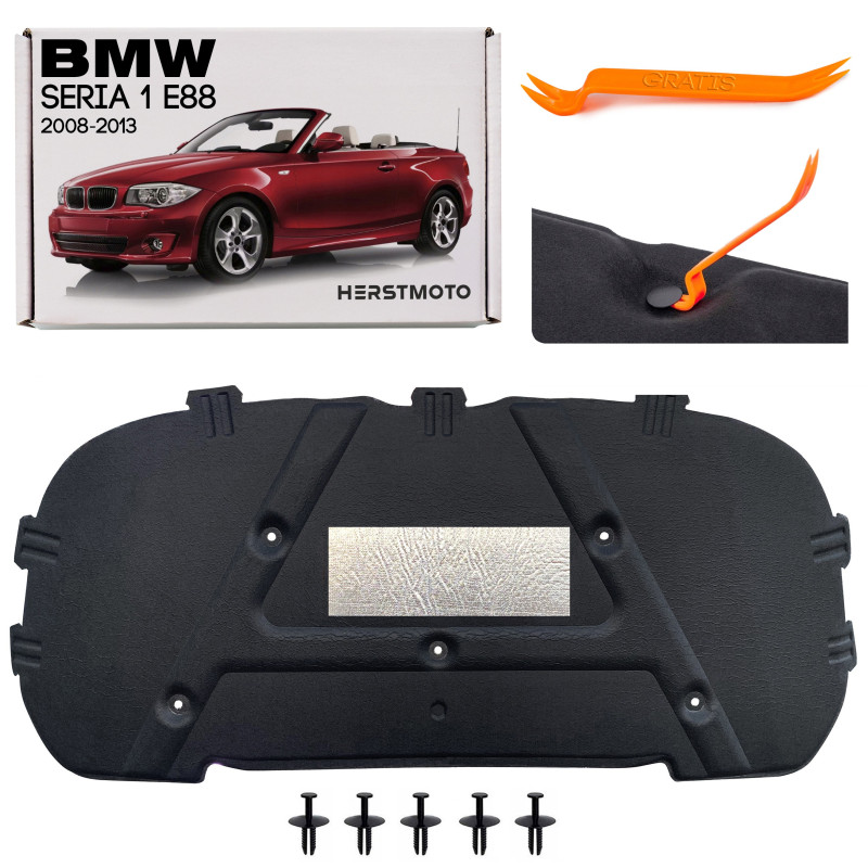BMW SERIA 1 E88 CABRIO 2008-2013 PANNELLO FONOASSORBENTE COFANO 51489141036 (Cod. AP-39449_A4x4)