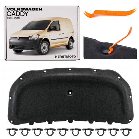 VOLKSWAGEN CADDY III 2010-2015 DOPO IL PRIMO RESTYLING PANNELLO FONOASSORBENTE COFANO 1T0863831G (Co