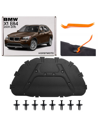 BMW X1 E E84 2009-2015 PANNELLO FONOASSORBENTE COFANO KIT CON CLIP 51481234000 (Cod. AP-39460_A4x4)