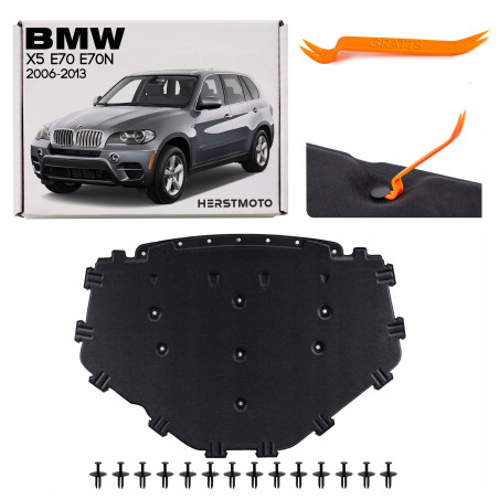 BMW X5 E70 E70N 2006-2013 PANNELLO FONOASSORBENTE COFANO 51487158420 (Cod. AP-39462_A4x4)