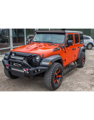 JEEP WRANGLER JL 2018+ 4D PEDANE LATERALI SOTTOPORTA ELETTRICI (Cod. AP-43752_A4x4)