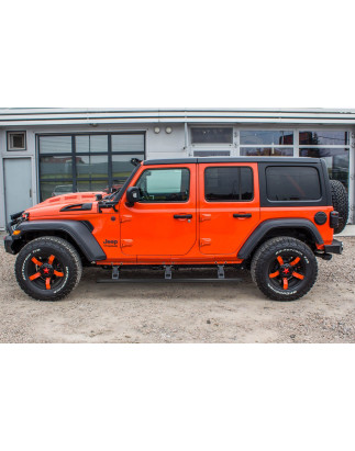 JEEP WRANGLER JL 2018+ 4D PEDANE LATERALI SOTTOPORTA ELETTRICI (Cod. AP-43752_A4x4)