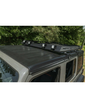 JEEP WRANGLER JL 2018+ PORTAPACCHI TETTO CON SCALETTA ACCIAIO (Cod. AP-44030_A4x4)
