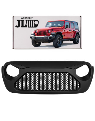JEEP WRANGLER JL 2018+ MASCHERINA RADIATORE MASCHERINA NERO (Cod. AP-44031_A4x4)