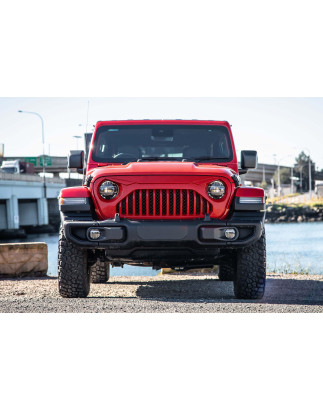 JEEP WRANGLER JL 2018+ MASCHERINA RADIATORE MASCHERINA NERO (Cod. AP-44031_A4x4)