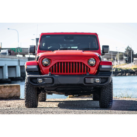 JEEP WRANGLER JL 2018+ MASCHERINA RADIATORE MASCHERINA NERO (Cod. AP-44031_A4x4)