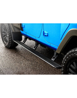 JEEP WRANGLER JK 2007-2018 4D PEDANE LATERALI SOTTOPORTA ELETTRICI (Cod. AP-44071_A4x4)