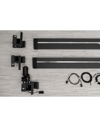 JEEP WRANGLER JK 2007-2018 4D PEDANE LATERALI SOTTOPORTA ELETTRICI (Cod. AP-44071_A4x4)