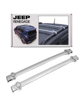 JEEP RENEGADE BARRE TRASVERSALI ARGENTO OEM 5-RRCB-JREN14-OE (Cod. AP-44075_A4x4)