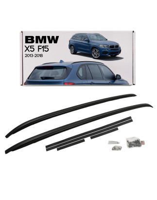 BMW X5 F15 2013-2018 BARRE LONGITUDINALI TETTO NERI 7295815 / 7295816 (Cod. AP-44076_A4x4)