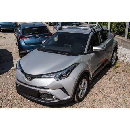 TOYOTA C-HR AX10 2016+ BARRE TRASVERSALI ARGENTO OEM PW30110001 (Cod. AP-44081_A4x4)