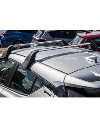 TOYOTA C-HR AX10 2016+ BARRE TRASVERSALI ARGENTO OEM PW30110001 (Cod. AP-44081_A4x4)