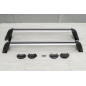 TOYOTA C-HR AX10 2016+ BARRE TRASVERSALI ARGENTO OEM PW30110001 (Cod. AP-44081_A4x4)