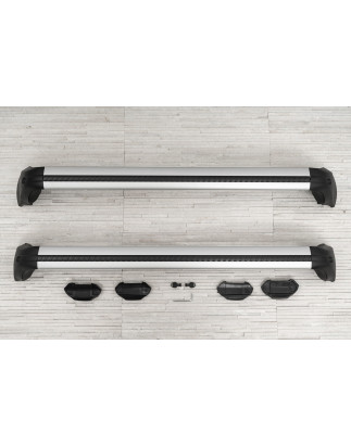 TOYOTA C-HR AX10 2016+ BARRE TRASVERSALI ARGENTO OEM PW30110001 (Cod. AP-44081_A4x4)
