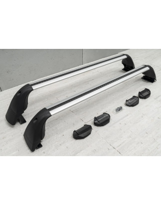 TOYOTA C-HR AX10 2016+ BARRE TRASVERSALI ARGENTO OEM PW30110001 (Cod. AP-44081_A4x4)