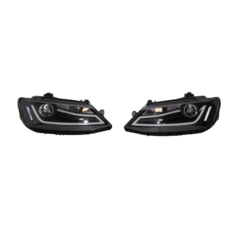 Fari Day Light Volkswagen Jetta 11 Black (Cod. E-FAW123)