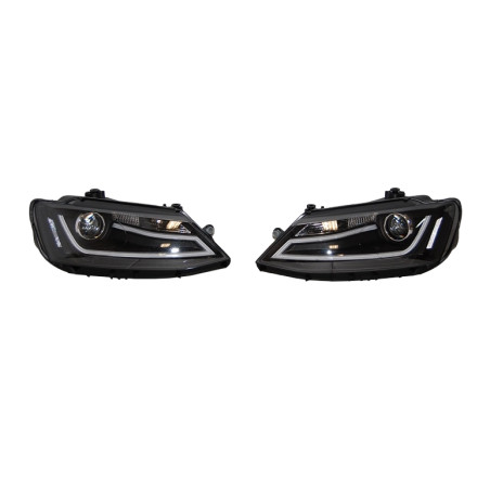 Fari Day Light Volkswagen Jetta 11 Black (Cod. E-FAW123)