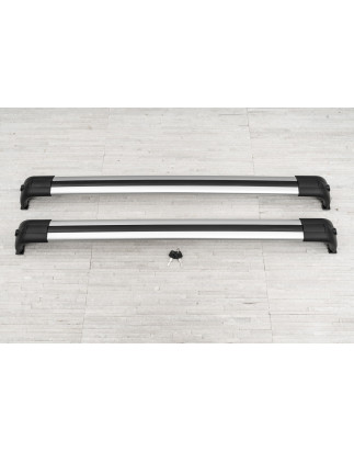 LAND ROVER DISCOVERY 3 L319 2004-2009 BARRE TRASVERSALI PER RAIL TETTO ARGENTO STILE OEM VPLAR0001 (