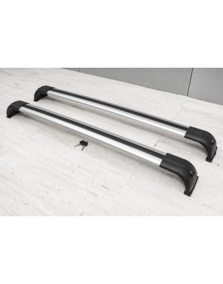LAND ROVER DISCOVERY 3 L319 2004-2009 BARRE TRASVERSALI PER RAIL TETTO ARGENTO STILE OEM VPLAR0001 (