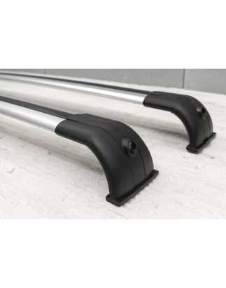 LAND ROVER DISCOVERY 3 L319 2004-2009 BARRE TRASVERSALI PER RAIL TETTO ARGENTO STILE OEM VPLAR0001 (