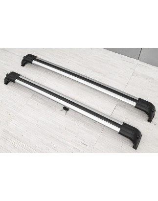 LAND ROVER DISCOVERY 3 L319 2004-2009 BARRE TRASVERSALI PER RAIL TETTO ARGENTO STILE OEM VPLAR0001 (