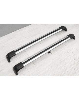 LAND ROVER DISCOVERY 3 L319 2004-2009 BARRE TRASVERSALI PER RAIL TETTO ARGENTO STILE OEM VPLAR0001 (