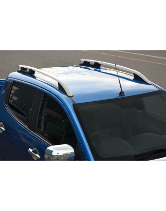 MITSUBISHI L200 V TRITON 2015+ BARRE LONGITUDINALI TETTO ARGENTO (Cod. AP-44089_A4x4)