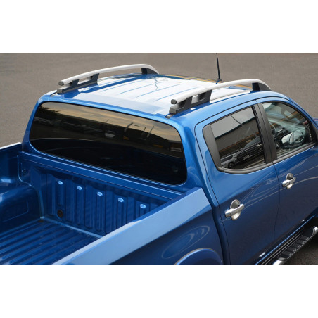MITSUBISHI L200 V TRITON 2015+ BARRE LONGITUDINALI TETTO ARGENTO (Cod. AP-44089_A4x4)