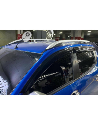MITSUBISHI L200 V TRITON 2015+ BARRE LONGITUDINALI TETTO ARGENTO (Cod. AP-44089_A4x4)