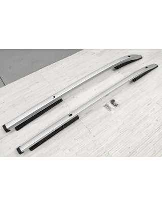 MITSUBISHI L200 V TRITON 2015+ BARRE LONGITUDINALI TETTO ARGENTO (Cod. AP-44089_A4x4)