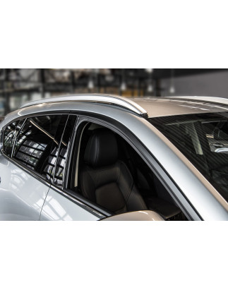 MAZDA CX-5 II KF 2017-2025 BARRE LONGITUDINALI TETTO ARGENTO OEM 00008LR09 (Cod. AP-44092_A4x4)