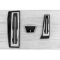 BMW SERIA 1 F20 2011-2019 RIVESTIMENTI PER PEDALI APPLICATI CAMBIO AUTOMATICO (Cod. AP-45104_A4x4)