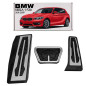 BMW SERIA 1 F20 2011-2019 RIVESTIMENTI PER PEDALI APPLICATI CAMBIO AUTOMATICO (Cod. AP-45104_A4x4)