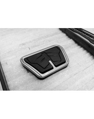 BMW SERIA 1 F20 2011-2019 RIVESTIMENTI PER PEDALI APPLICATI CAMBIO AUTOMATICO (Cod. AP-45104_A4x4)