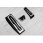 BMW SERIA 1 F20 2011-2019 RIVESTIMENTI PER PEDALI APPLICATI CAMBIO AUTOMATICO (Cod. AP-45104_A4x4)