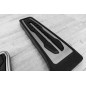 BMW SERIA 1 F20 2011-2019 RIVESTIMENTI PER PEDALI APPLICATI CAMBIO AUTOMATICO (Cod. AP-45104_A4x4)