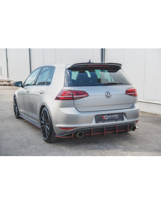 DIFFUSORE POSTERIORE street pro V.1 VW Golf 7 GTI (Cod. M-VWGO7GTICNC-RS1B)