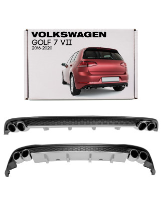 VW GOLF 7 VII 2016-2020 DIFFUSORE SPOILER PARAURTI POSTERIORE (Cod. AP-45113_A4x4)