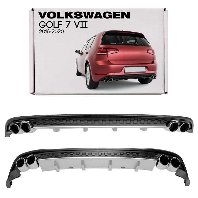 VW GOLF 7 VII 2016-2020 DIFFUSORE SPOILER PARAURTI POSTERIORE (Cod. AP-45113_A4x4)