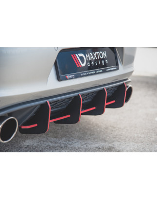 DIFFUSORE POSTERIORE street pro V.1 VW Golf 7 GTI (Cod. M-VWGO7GTICNC-RS1B)