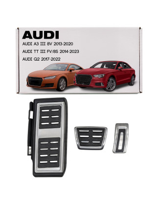 AUDI COPRIPEDALI CAMBIO AUTOMATICO PER PEDALI APPLICATI (Cod. AP-45125_A4x4)