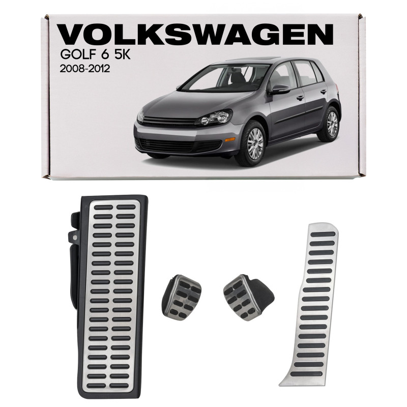 VOLKSWAGEN GOLF 6 VI 5K 2008-2012 CAMBIO MANUALE RIVESTIMENTI PER PEDALI APPLICATI 1K1864551 (Cod. A