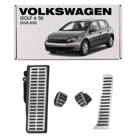 VOLKSWAGEN GOLF 6 VI 5K 2008-2012 CAMBIO MANUALE RIVESTIMENTI PER PEDALI APPLICATI 1K1864551 (Cod. A