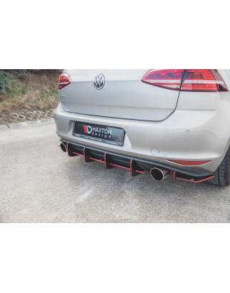 DIFFUSORE POSTERIORE street pro V.1 VW Golf 7 GTI (Cod. M-VWGO7GTICNC-RS1B)