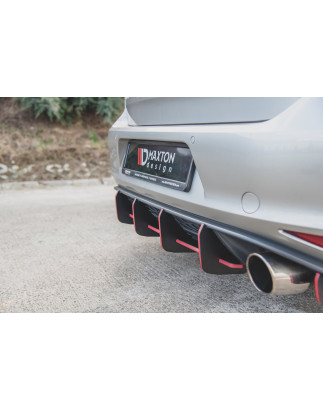 DIFFUSORE POSTERIORE street pro V.1 VW Golf 7 GTI (Cod. M-VWGO7GTICNC-RS1B)