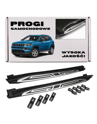 JEEP COMPASS II MP 2017+ PEDANE LATERALI SOTTOPORTA (Cod. AP-45130_A4x4)