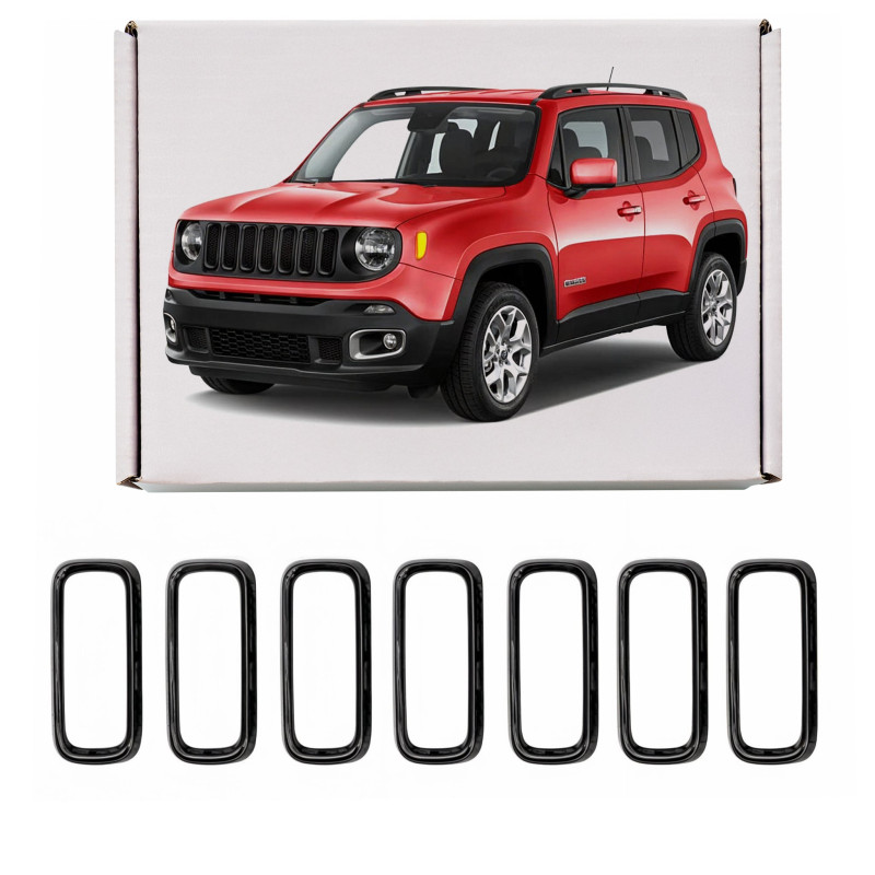 JEEP RENEGADE E BU 2015-2018 PRE-RESTYLING INSERTI MASCHERINA NERI 5XB16TZZAA (Cod. AP-45212_A4x4)