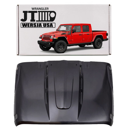 JEEP GLADIATOR JT 2018+ COFANO HEMI + PANNELLO FONOASSORBENTE VERSIONE USA (Cod. AP-45214_2_A4x4)