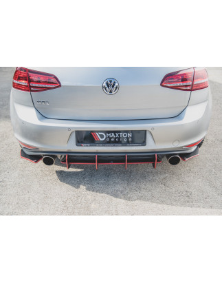 DIFFUSORE POSTERIORE street pro V.2 VW Golf 7 GTI (Cod. M-VWGO7GTICNC-RS2B)